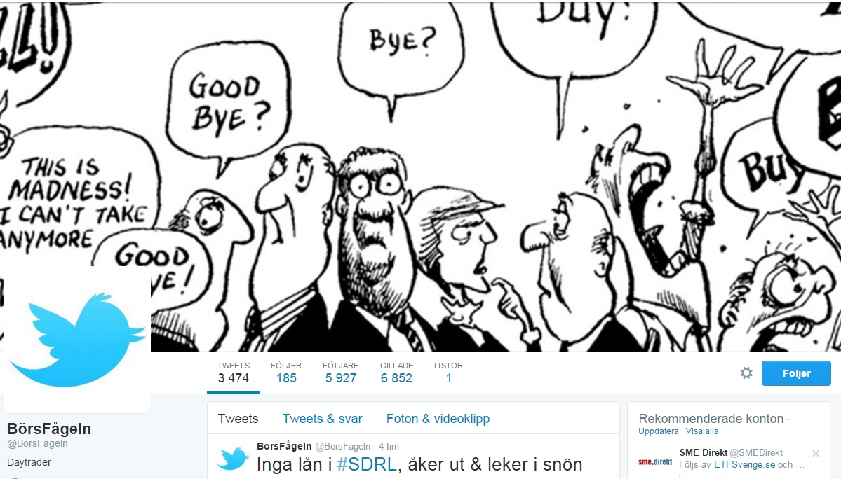 Månadens Twitterprofil: Börsvärlden möter daytradern BörsFågeln